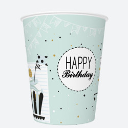 Happy Birthday Mint papír...