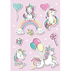 Unikornis Balloon A/4 gumis...