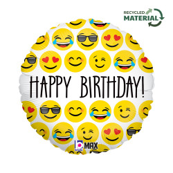Happy Birthday Emoji fólia...