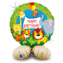 Happy Birthday Jungle fólia...