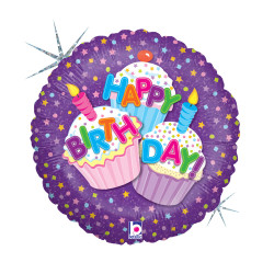 Happy Birthday Cupcake Holo...