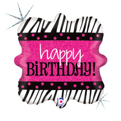 Happy Birthday Zebra Holo...