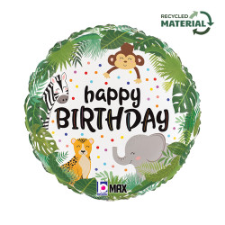 Happy Birthday Jungle fólia...