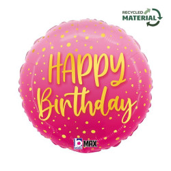 Happy Birthday Pink fólia...