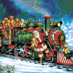 Karácsony Train szalvéta 20...
