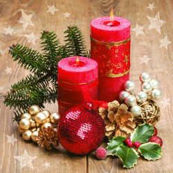 Karácsony Red Candles...