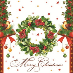 Karácsony Wreath szalvéta...