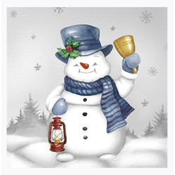 Karácsony Joyful Snowmen...