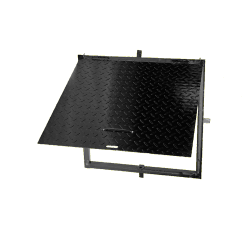 Aknafedő 60x60 cm fekete