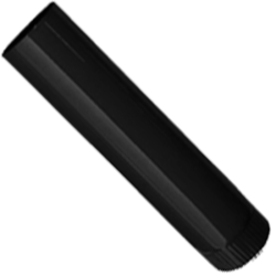 Füstcső 500 mm fekete fi...