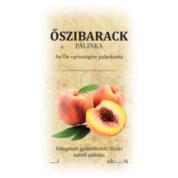 Matrica őszibarack pálinka...