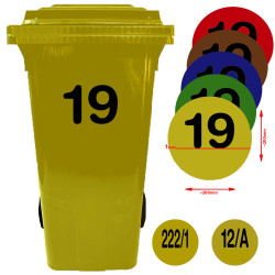 Kuka matrica, fekete - házszám