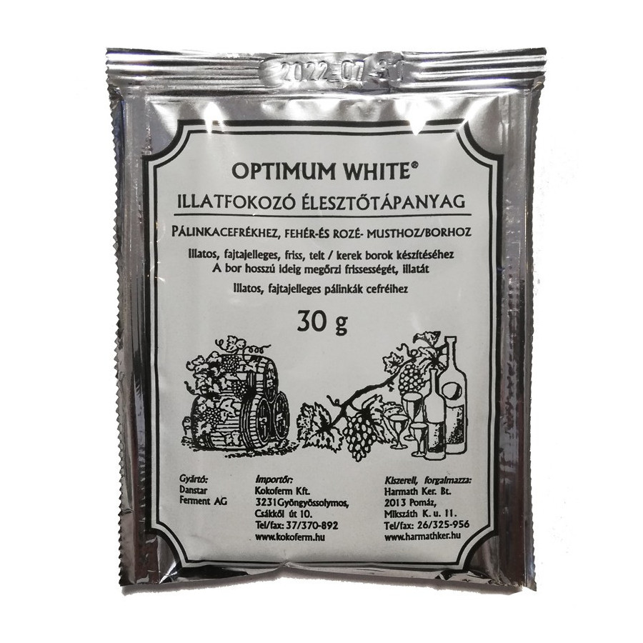 OPTIMUM-WHITE  illatfokozó élesztőtápanyag 30 g