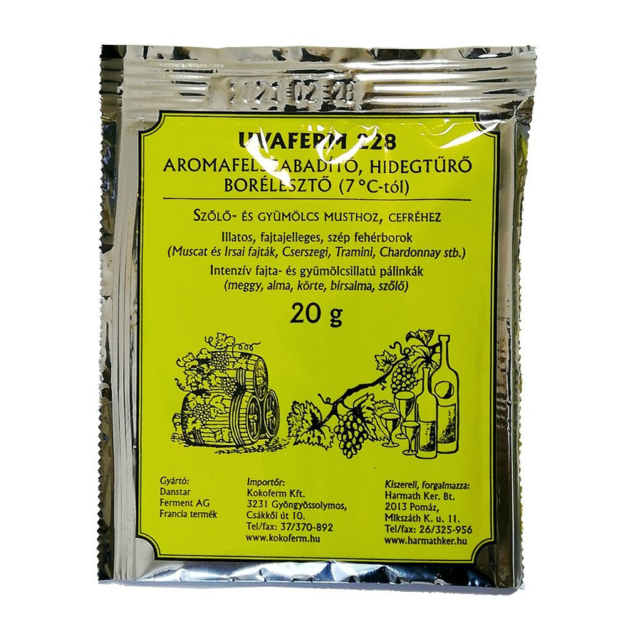 UVAFERM 228 aromafelszabadító hidegtűrő borélesztő 20 g