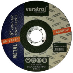 VARSTROJ vágókorong fémre 125x1,0x22,2