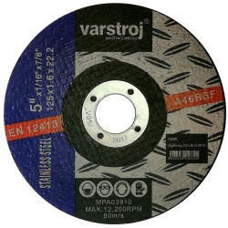 VARSTROJ vágókorong INOX 125x1,6x22,2