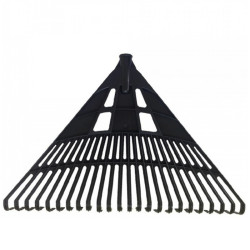 Lombseprű műanyag, 60 cm egyenes fekete - MUTA Hobby