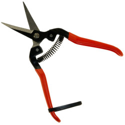 Szüretelő olló 19 cm íves