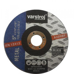 VARSTROJ vágókorong fémre 125x2,5x22,2