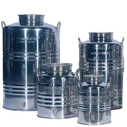 INOX kanna füles 50 L, csappal