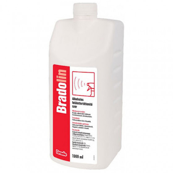 Bradolin higiénés felületfertőtlenítő szer 1 liter utántöltő