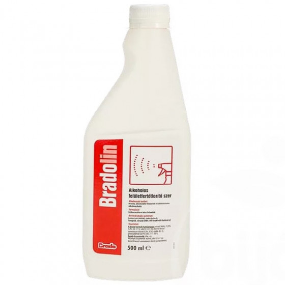 Bradolin higiénés felületfertőtlenítő szer 0,5 liter utántöltő