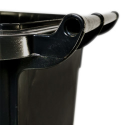 Háztartási kuka 120L-es, kerekes, műanyag, szürke Háztartási kuka 120L-es, kerekes, műanyag, szürke