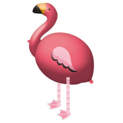Flamingó sétáló fólia lufi...