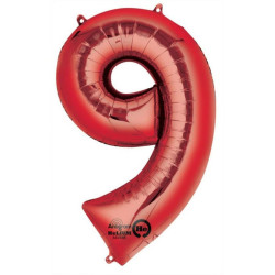 Óriás 9-es Red szám Fólia...
