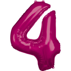 Pink óriás szám fólia lufi...