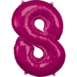 Pink óriás szám fólia lufi...