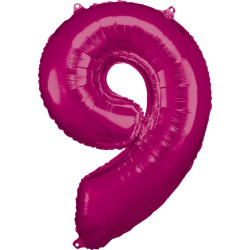 Pink óriás szám fólia lufi...