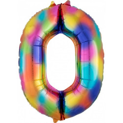 Rainbow óriás szám fólia...