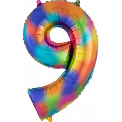 Rainbow óriás szám fólia...