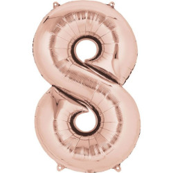 Rose Gold óriás szám fólia...