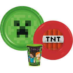 Minecraft étkészlet,...