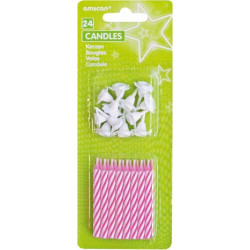 Pink spirál tortagyertya,...