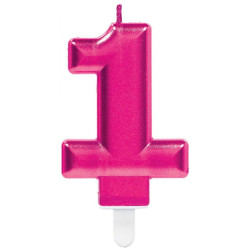 Pink számgyertya 1-es...