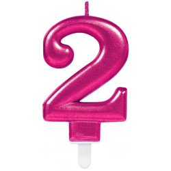 Pink számgyertya 2-es...