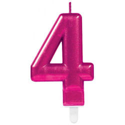 Számgyertya 4-es, Pink...
