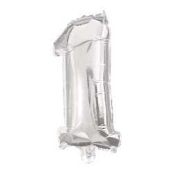 Mini 1-es Silver szám Fólia...