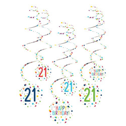 Konfettis Happy Birthday 21...