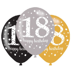 Happy Birthday 18 léggömb,...