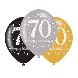 Happy Birthday 70 léggömb,...