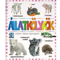 Állatkölykök vidám, képes lapozgató