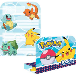 Pokémon Party meghívó 8 db-os
