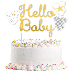 Hello Baby torta dekoráció