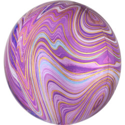 Colorful, Purple gömb fólia...