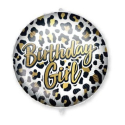 Birthday Girl Leopard fólia...