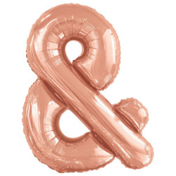 Rose Gold & betű fólia lufi...